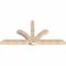 Ekena Millwork Redmond Smooth Timber Gable Bracket, Douglas Fir, 96"W x 48"H x 5 1/2"D x 5 1/2"F, 12/12 Pitch GBW096X48X0606RED00SDF - alternate 5